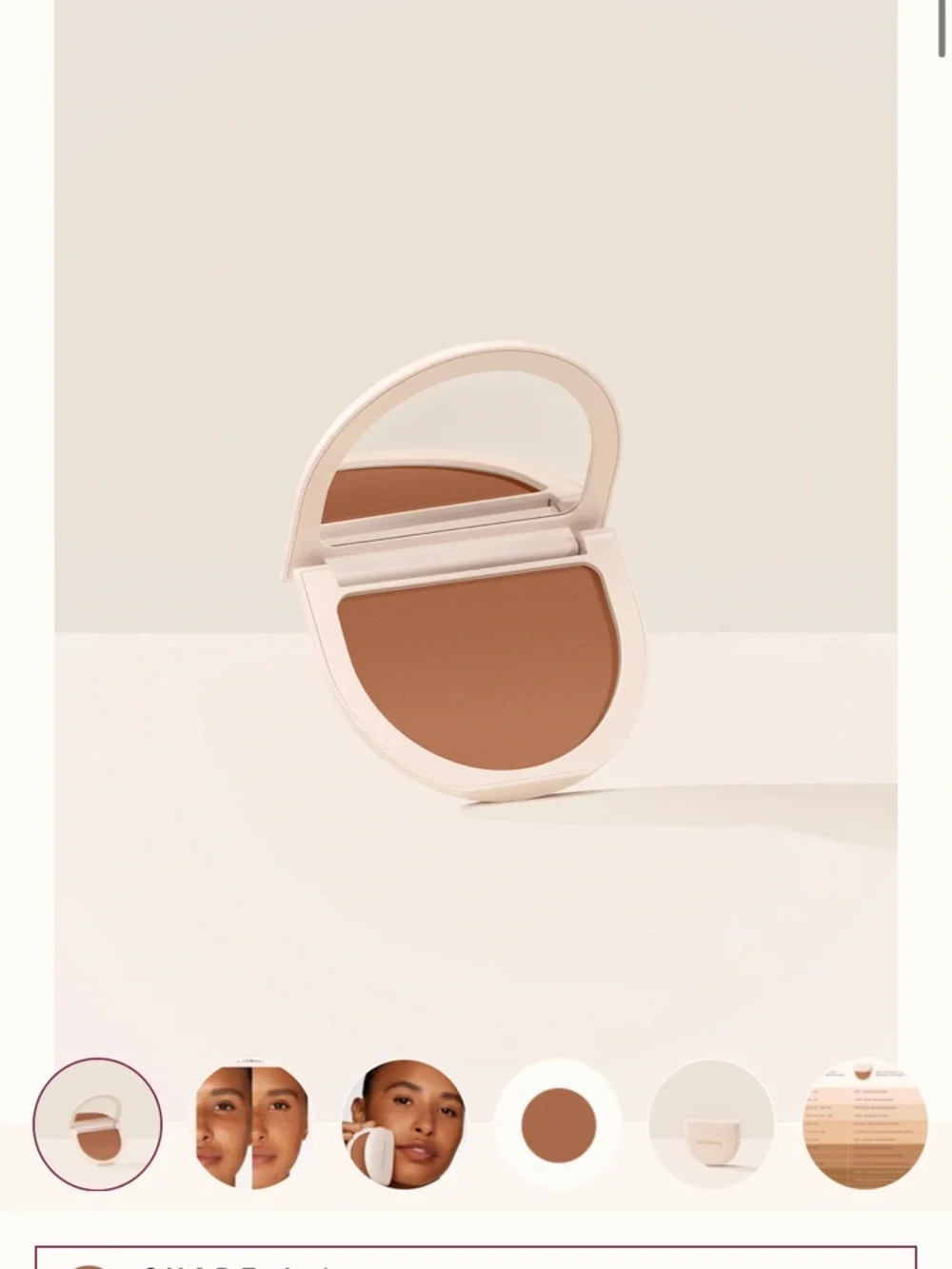 Rare Beauty True to Myself Tinted Pressed Finishing Powder-Amber